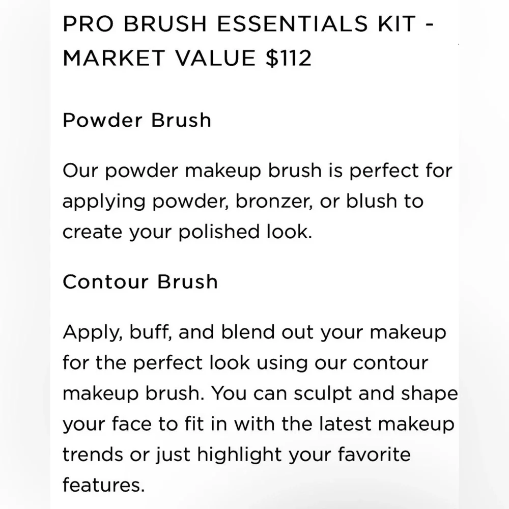 Billion Dollar Brushes Charcoal Makeup Brush Set - NIB
